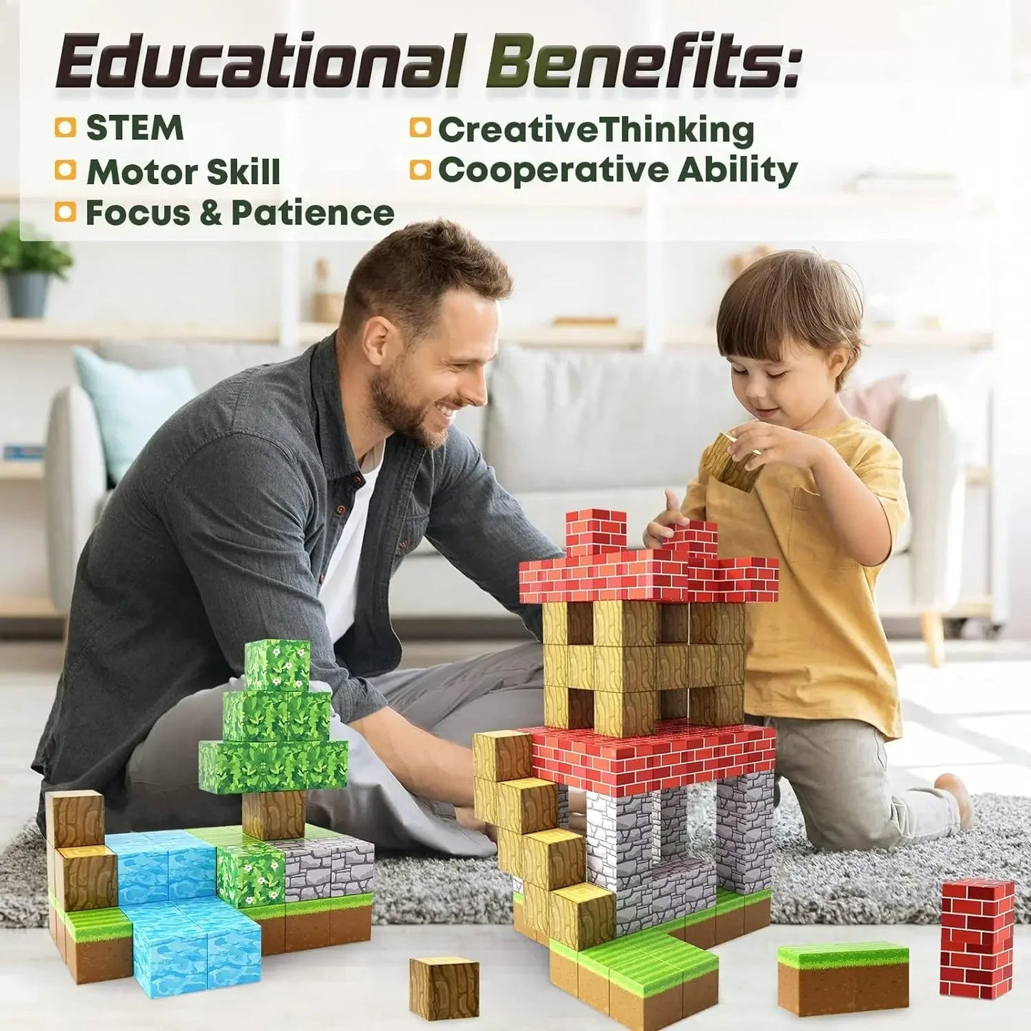 Magnetic Building Blocks Set